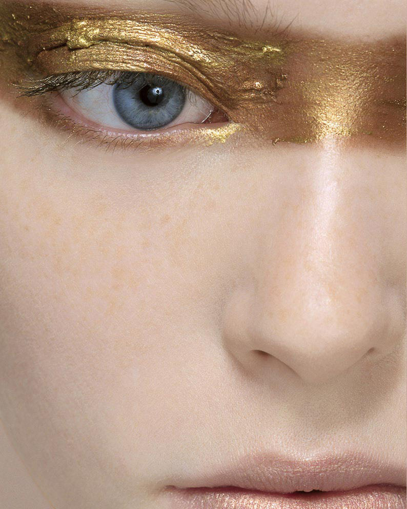 Beauty Study I — Gold Leaf Gaze