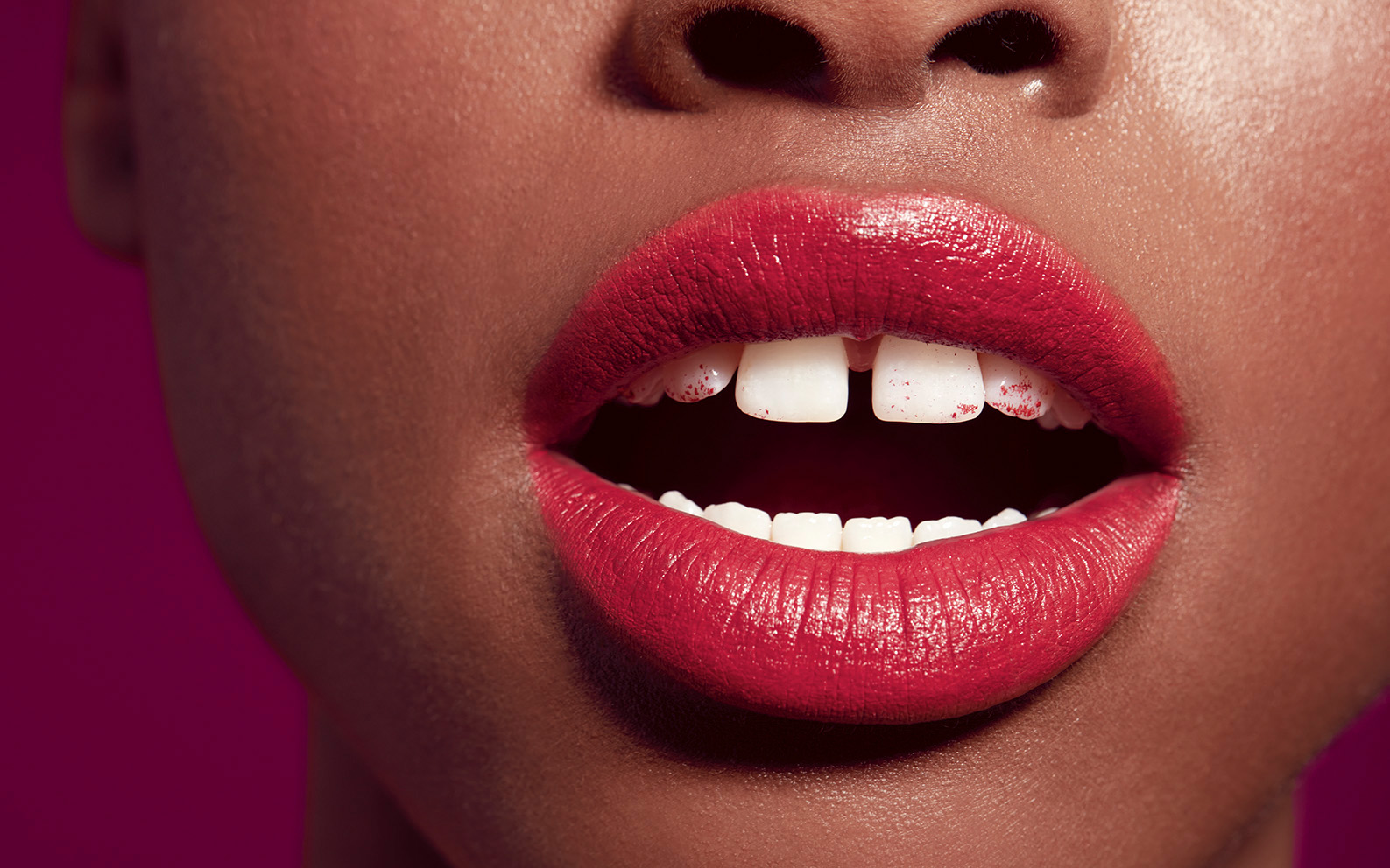Beauty Editorial — Macro Velvet Lips